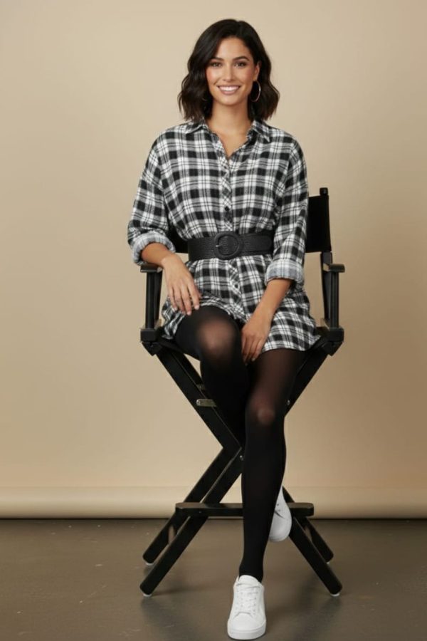 Black And White Checkered Shirt