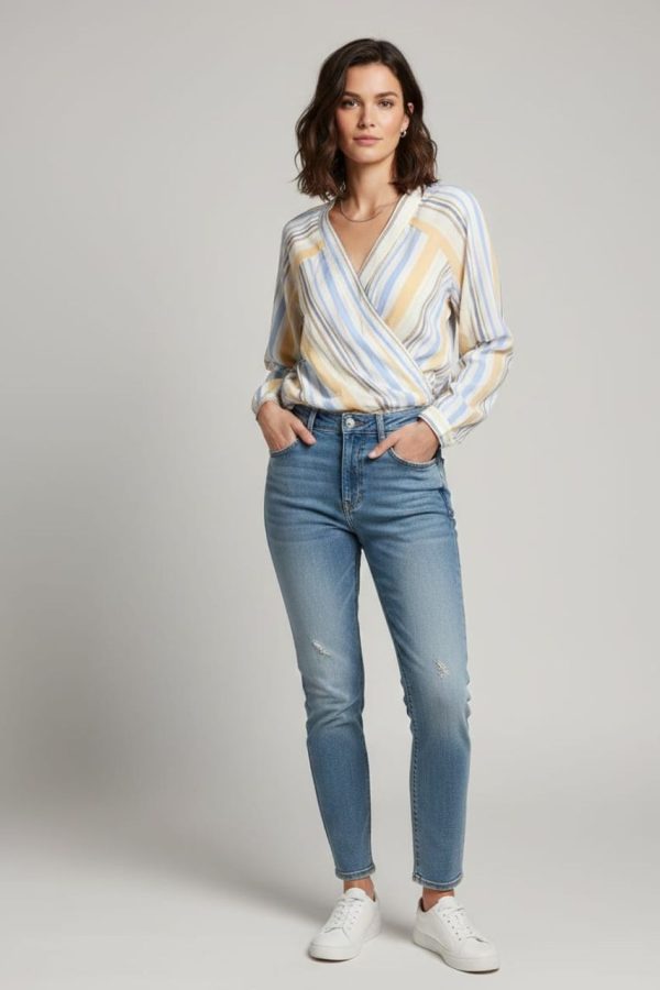 Light Mustard Yellow Faux Wrap