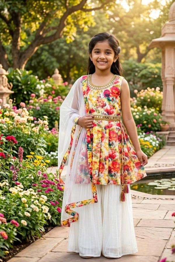 Floral Digital Print Top & Palazzo Set