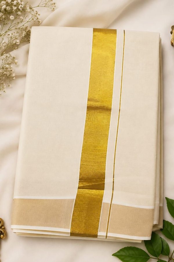Golden Tissue Silk Saree With Golden Border