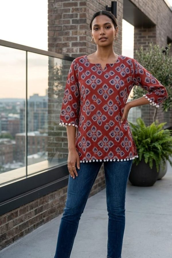 Block Printed Short Kurta