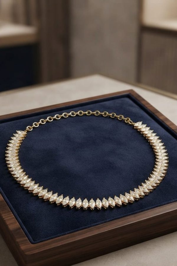 White Small Stone Necklace