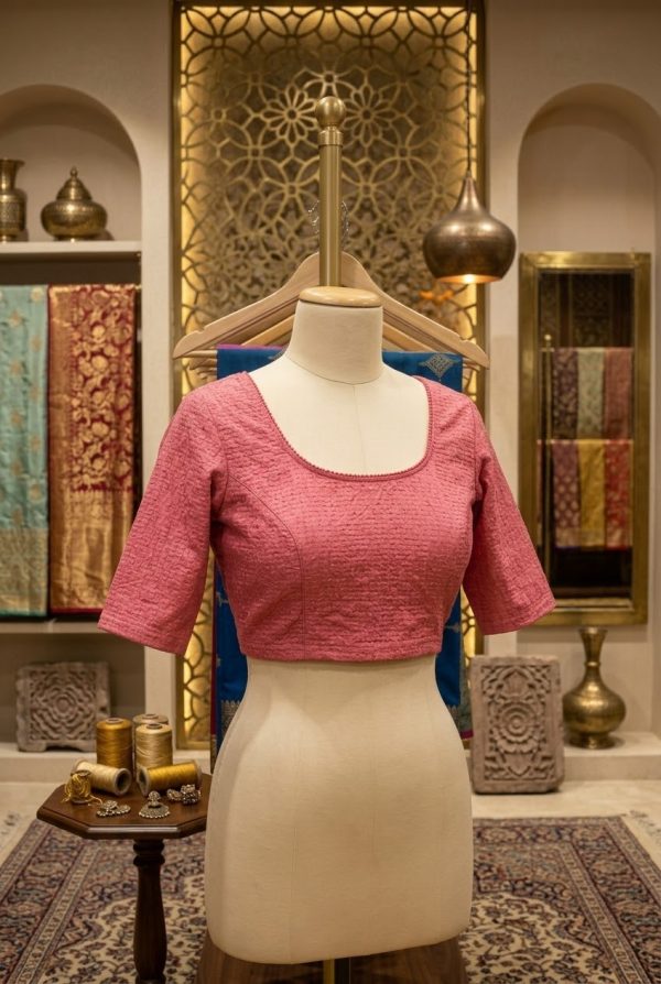Baby Pink Stretchable Blouse