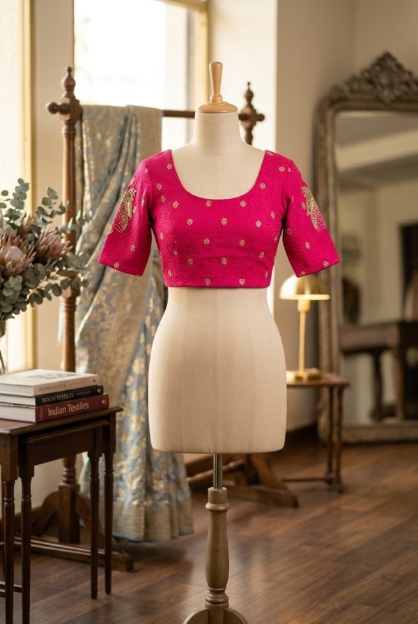 Rani Pink Stretchable Blouse