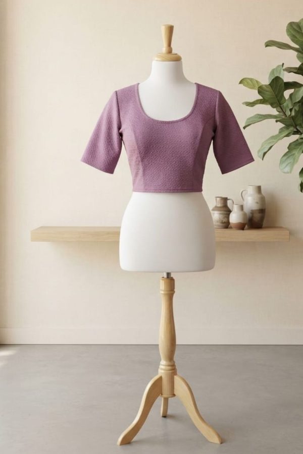 Light Purple Stretchable Blouse