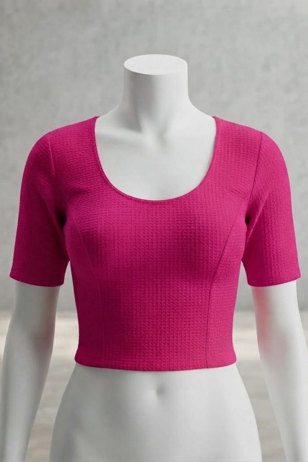 Rani Pink Stretchable Blouse