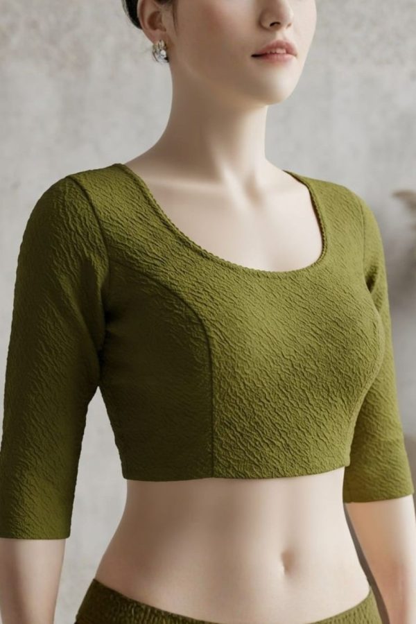 Forest Green Stretchable Blouse